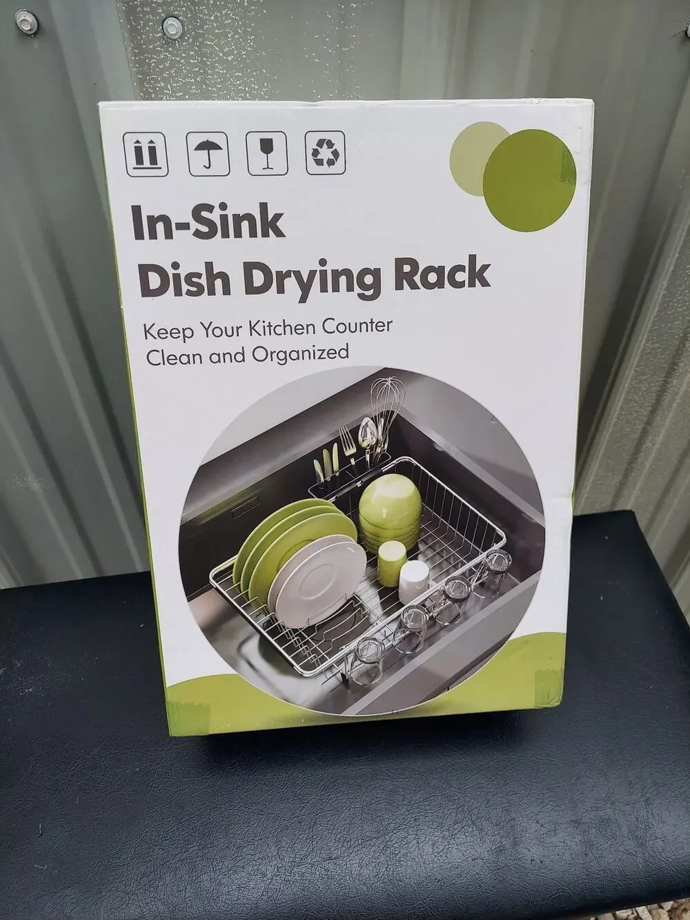 Dish Drying Rack Over In Sink Kitchen Counter Adjustable Drainer Organizer